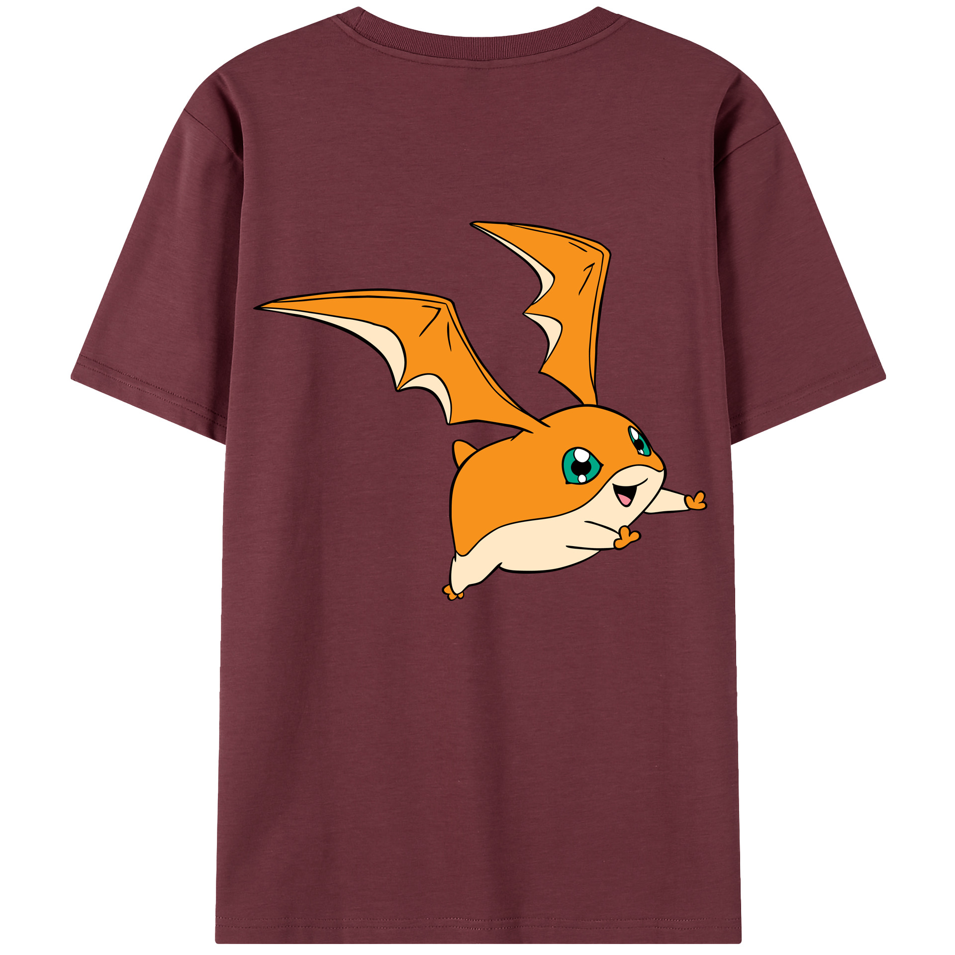 （画像用） Digimon デジタルモンスター/デジモン 綿100％半袖Tシャツ（背面プリント）